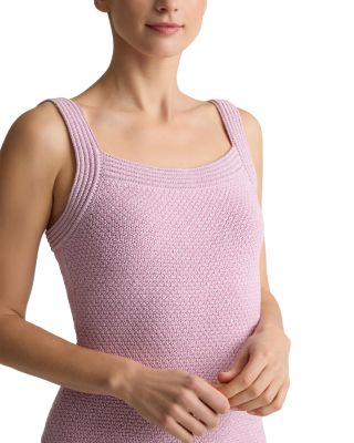 Metallic Mouline Knit Midi Dress