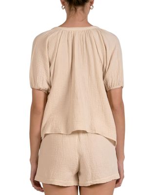 Short Sleeve Shirt Swim Cover-Up