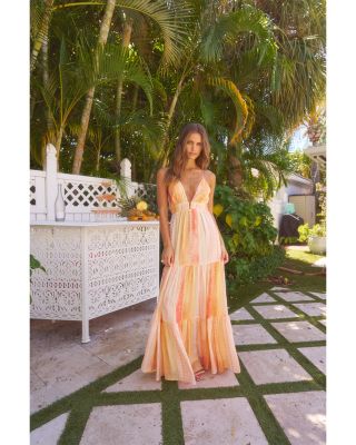 V Neck Maxi Dress Swim Cover-Up