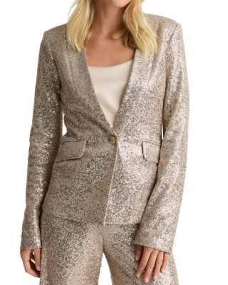 Luxe Sequin Shawl Jacket