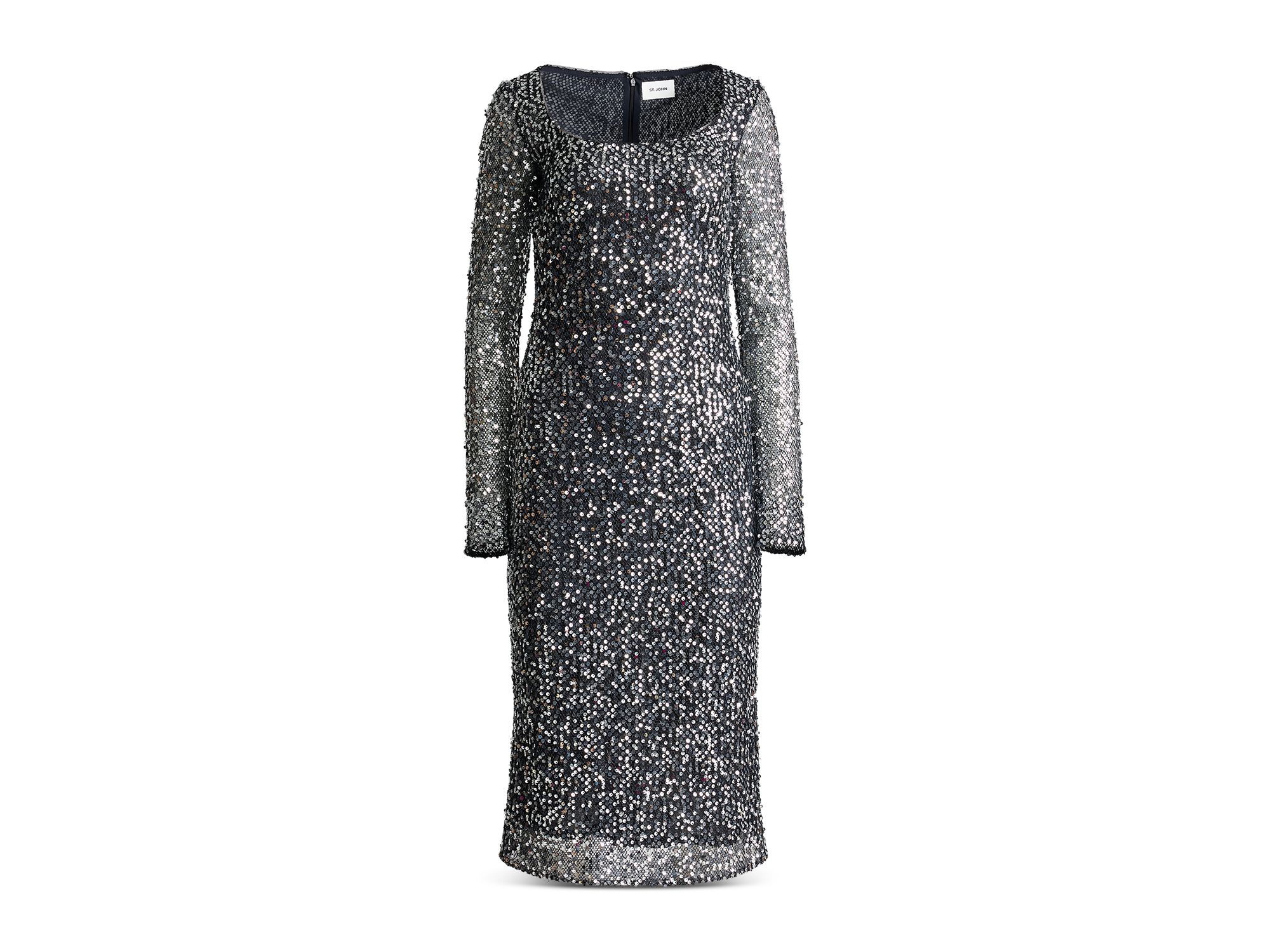 Pailette Scoop Neck Sheath Dress — Image 5