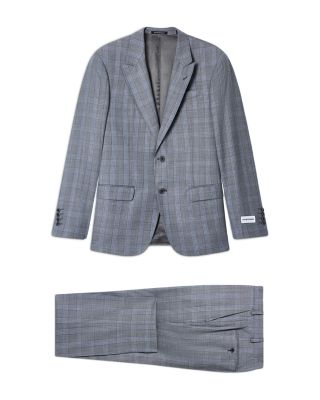 G Line Regular Fit Single Breasted Peak Lapel Suit in Super 130s Virgin Wool