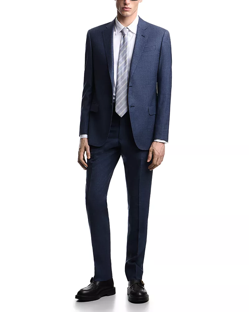Emporio Armani G Line Regular Fit Wool Wool Silk Suit