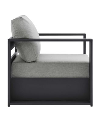  Tahoe Outdoor Patio Powder-Coated Aluminum Armchair, Set of 2