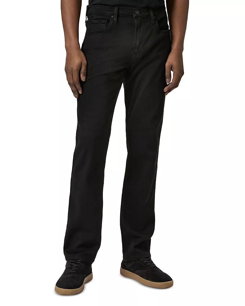 Paige Normandie Straight 32 Jeans in Black Shadow