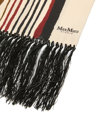 Mstattore Striped Silk Scarf