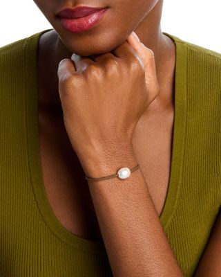 14K Yellow Gold Paracord Midi Bitty Heart Charm Cord Bracelet