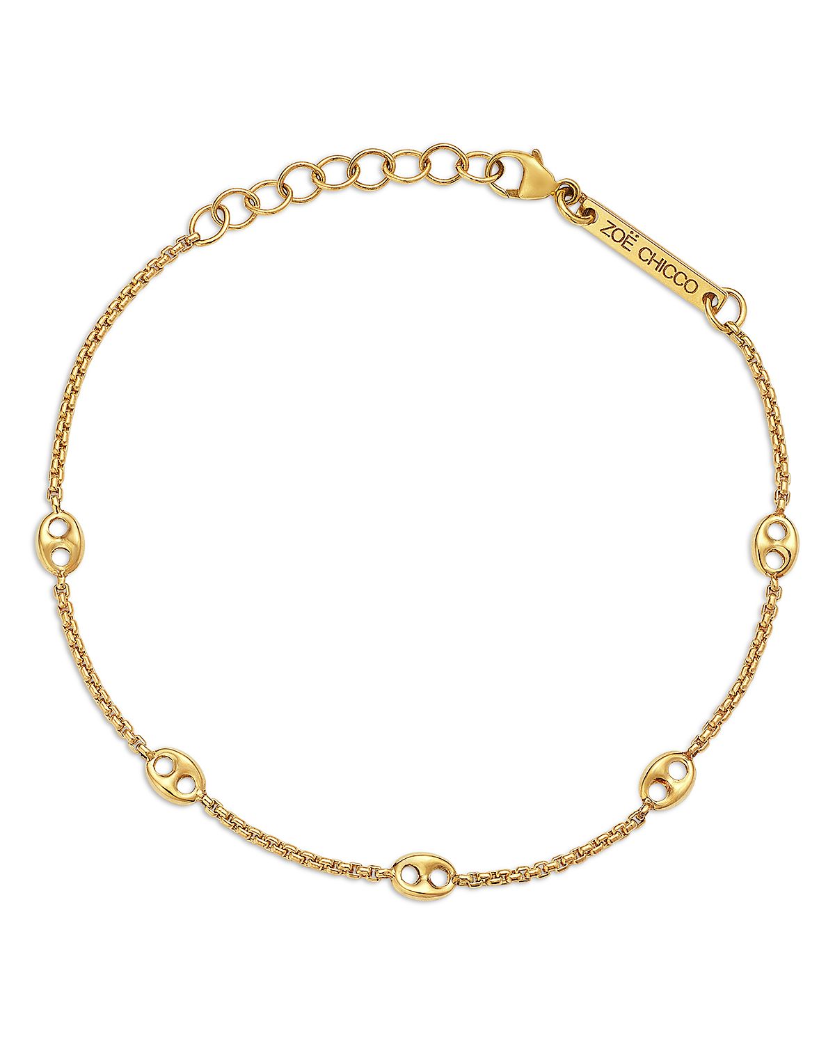 Zoe Chicco 14K Yellow Gold Heavy Metal Mariner & Box Link Chain Bracelet