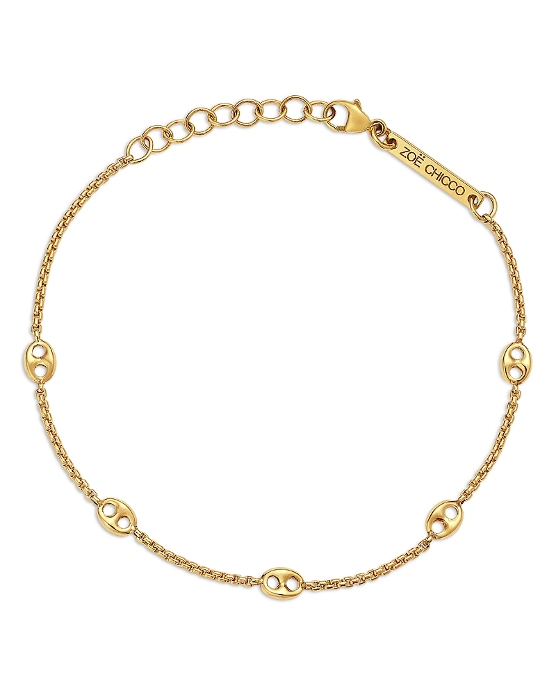 Zoe Chicco 14K Yellow Gold Heavy Metal Mariner & Box Link Chain Bracelet