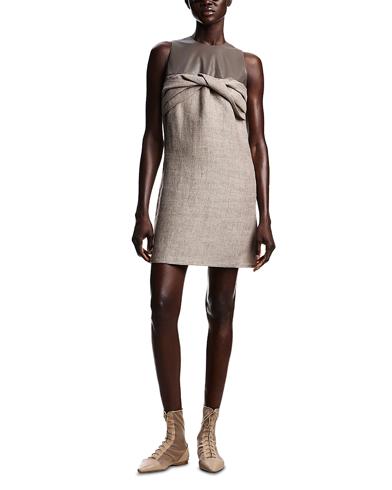 Emporio Armani Heavy Canvas Linen Sleeveless Dress