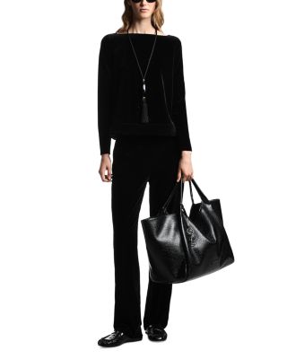 Stretch Chenille Jersey Top