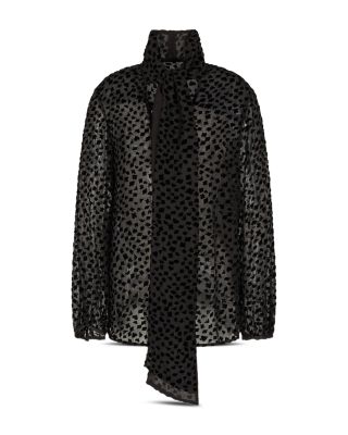 Tulle and Velvet Blouse