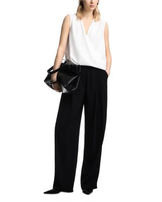 Faux Wrap Sleeveless Top