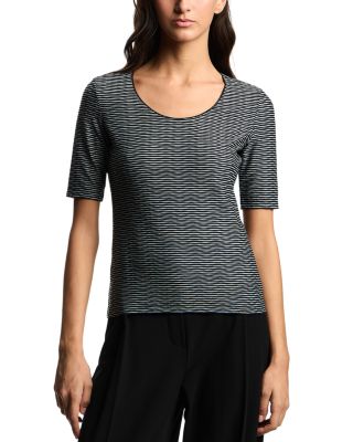 Stretch Jersey Jacquard Top