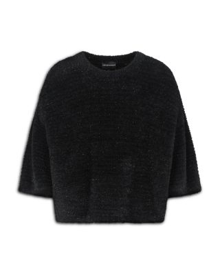 Fuzzy Three Quarter Sleeve Sweater