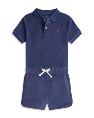 Boys' Terry Polo Shirt & Shorts Set - Little Kid