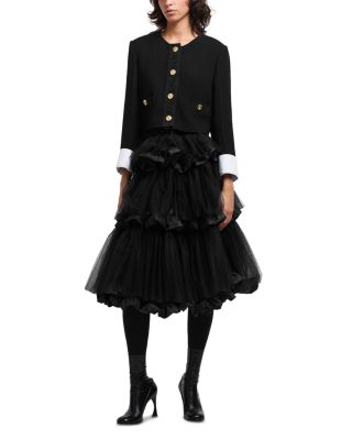 Detachable Cuff Collarless Jacket