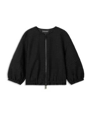 Vichy 3D Jacquard Jacket
