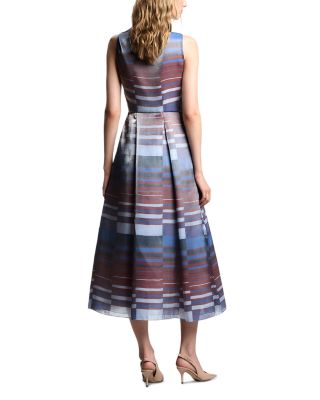 Geometric Print Midi Dress 