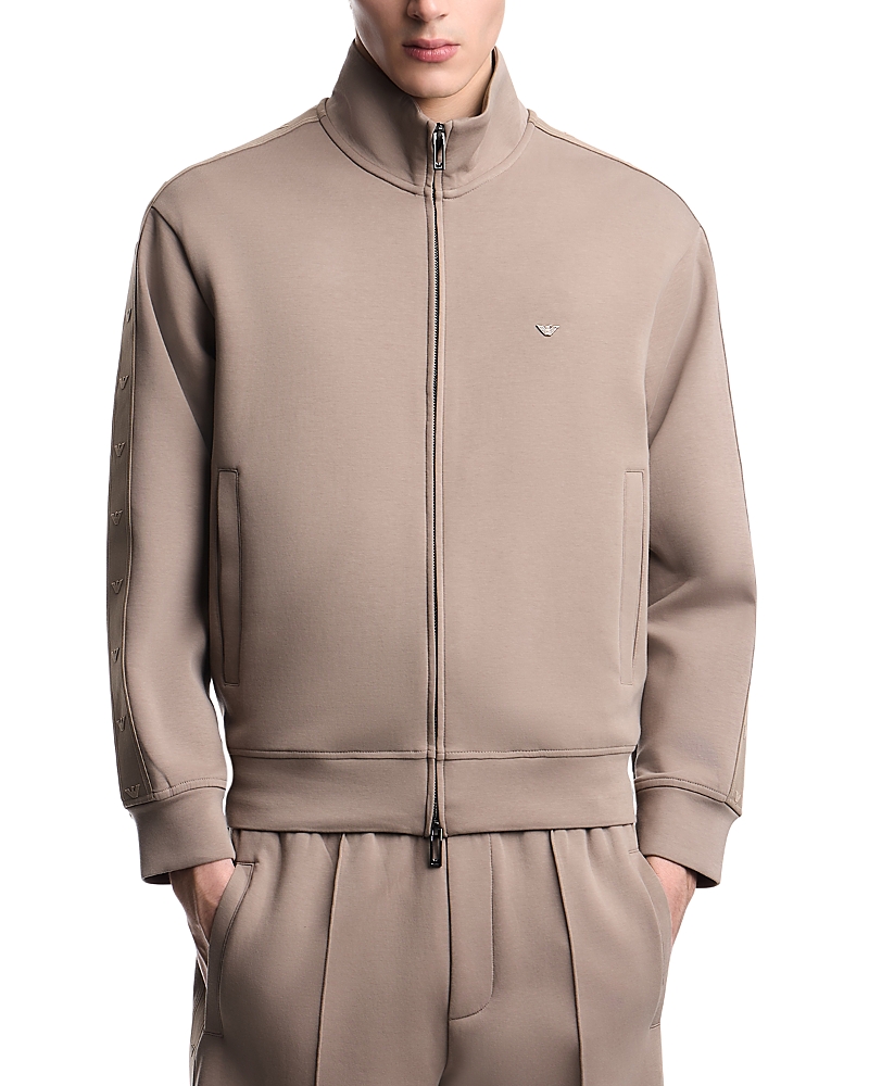 Emporio Armani Double Jersey Zip Up Sweatshirt