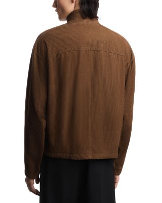 Blouson Perforated Suede Jacket