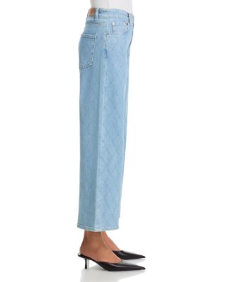 Getty High Rise Crop Jeans in Quilt Stud
