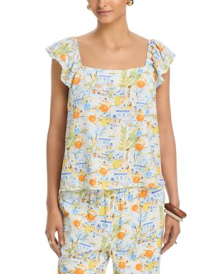 Pitti Town Flutter Top & Wide Leg Pant Set - Exclusive