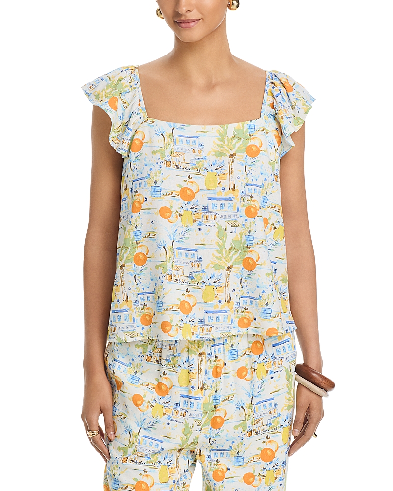 Aqua Beach Vacation Flutter Top - Exclusive