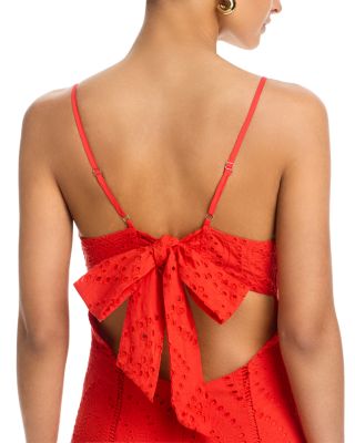 Eyelet V Neck Maxi Dress - Exclusive