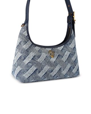 Kurt Woven Denim Shoulder Bag