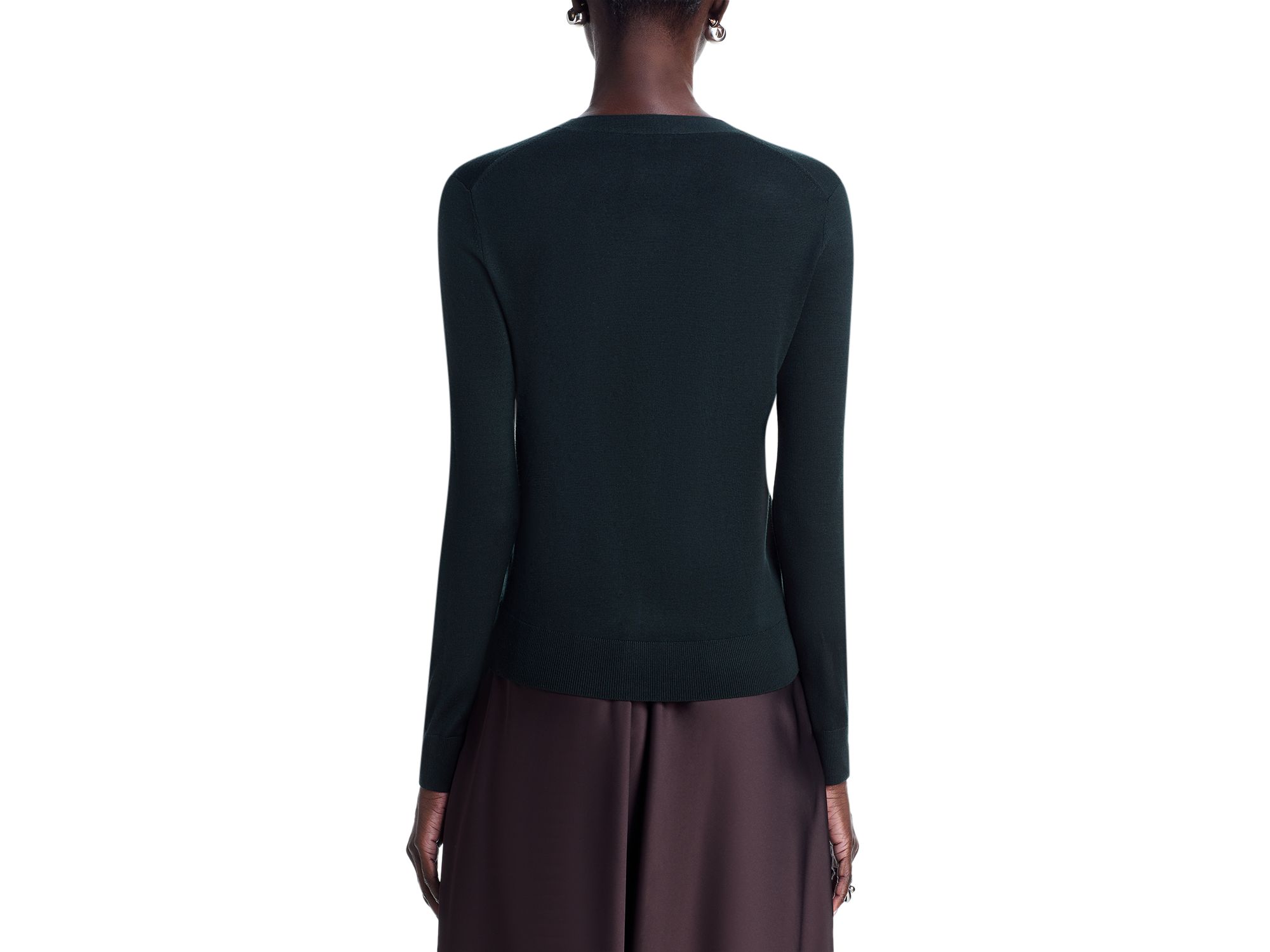 V Neck Regal Cardigan Sweater — Image 3