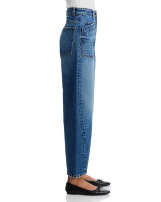 High Rise Twisted Barrel Jeans in Gunnison