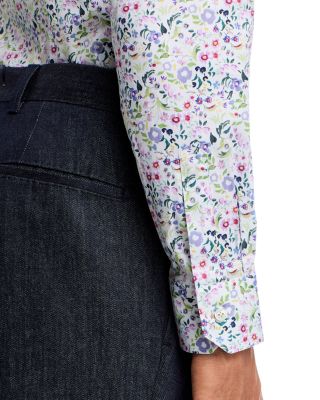 Tailored Fit Floral Print Shirt