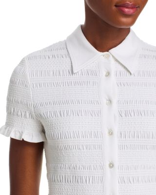 Ellisandra Smocked Ruffled Blouse