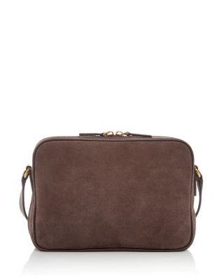 Antibes VLogo Suede & Leather Camera Crossbody Bag