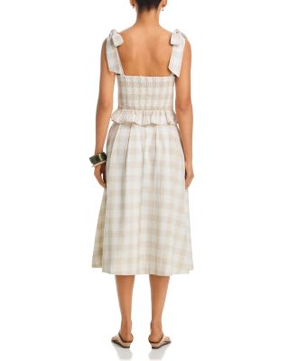 Gingham Bustier & Midi Skirt Set - Exclusive
