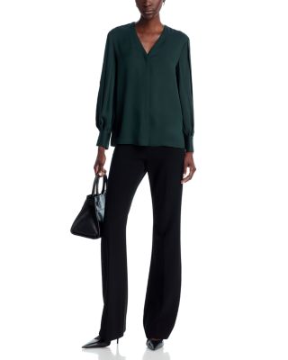 Silk Volume Sleeve Blouse