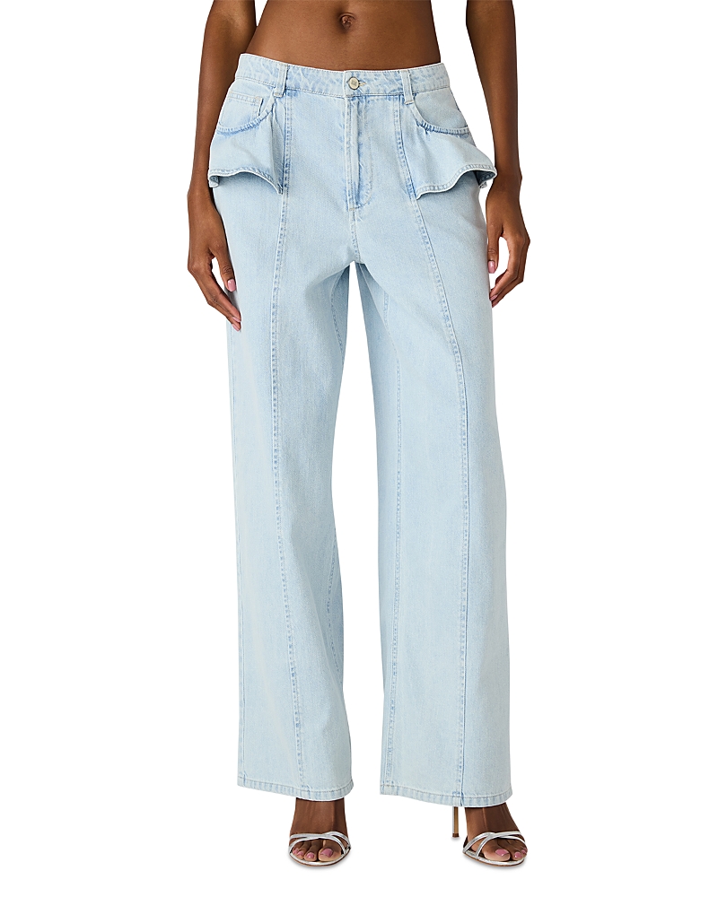 Steve Madden Chlo High Rise Wide Leg Jeans in Sulphur Spring