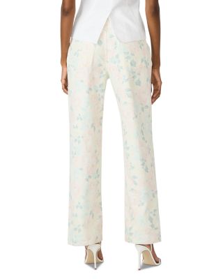 Sydnee High Rise Wide Leg Jeans in Peach Beige