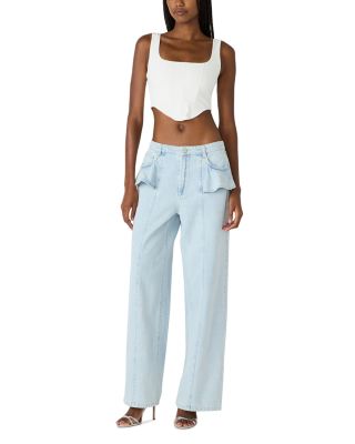Chlo High Rise Wide Leg Jeans in Sulphur Spring