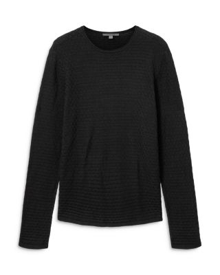 Seymour Long Sleeve Crewneck Texture Jacquard Tee