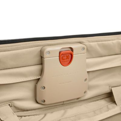 Compact 24" Checked Expandable Spinner Suitcase