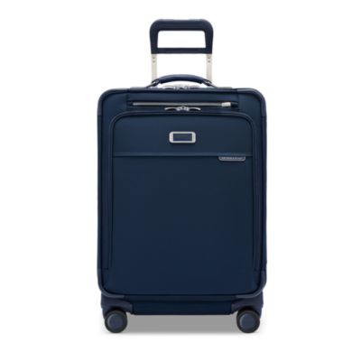 Compact 24" Checked Expandable Spinner Suitcase