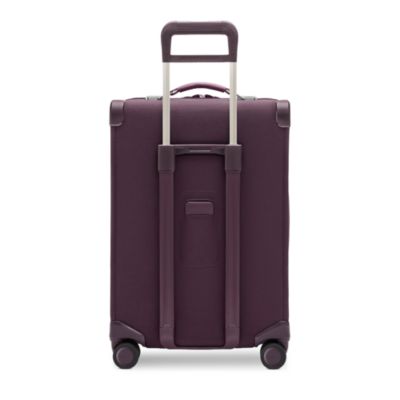 Compact 24" Checked Expandable Spinner Suitcase