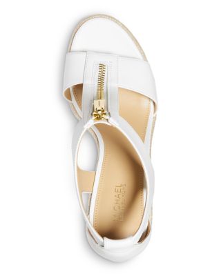 Women's Berkley Front Zip Espadrille Wedge Heel Platform Sandals