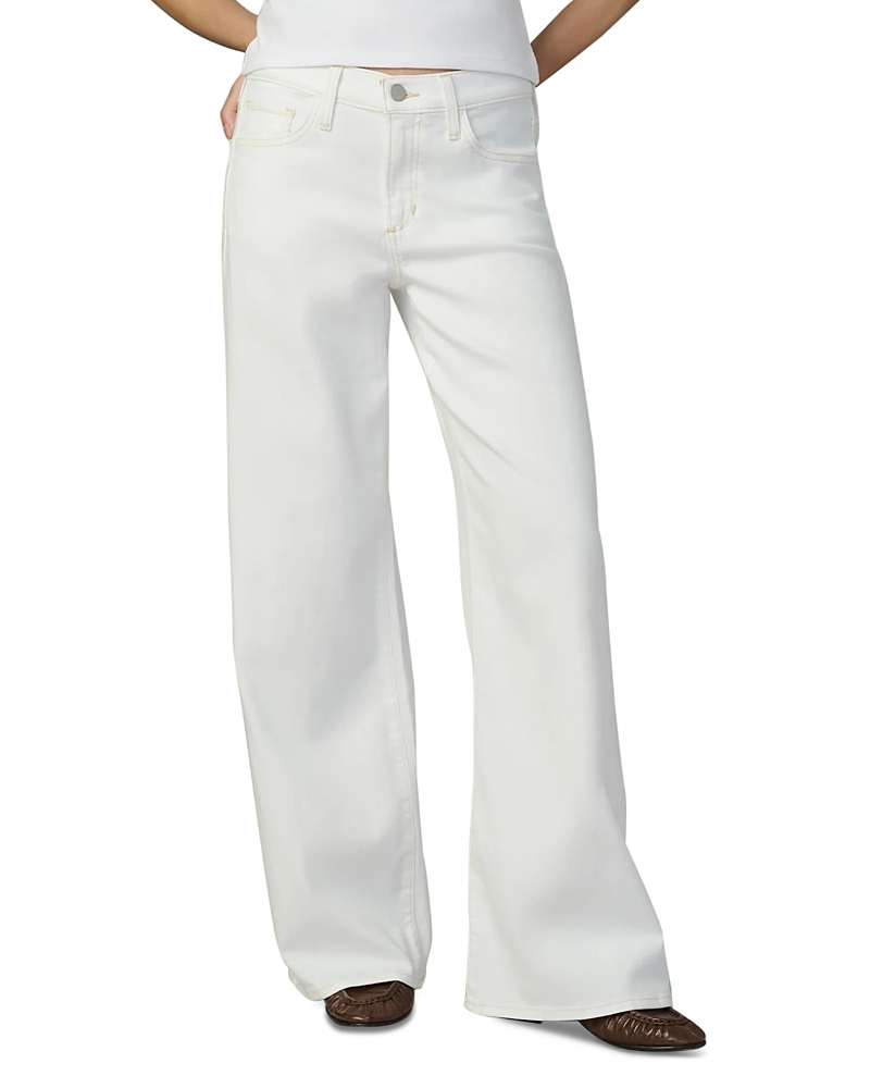 Joe's Jeans The Lou Lou Low Rise Wide Leg Jeans in White