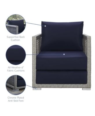 Aura Outdoor Patio Wicker Rattan, Set of 3