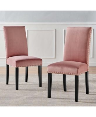 Parcel Performance Velvet Dining Side Chairs, Set of 2
