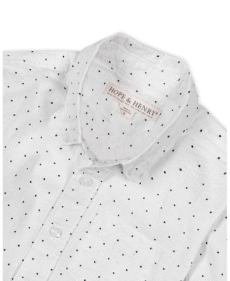 Boys' Organic Long Sleeve Seersucker Shirt - Little Kid