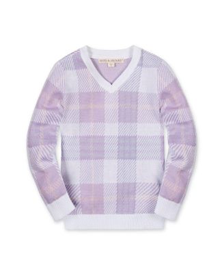 Boys' Organic Long Sleeve V-Neck Intarsia Sweater - Little Kid